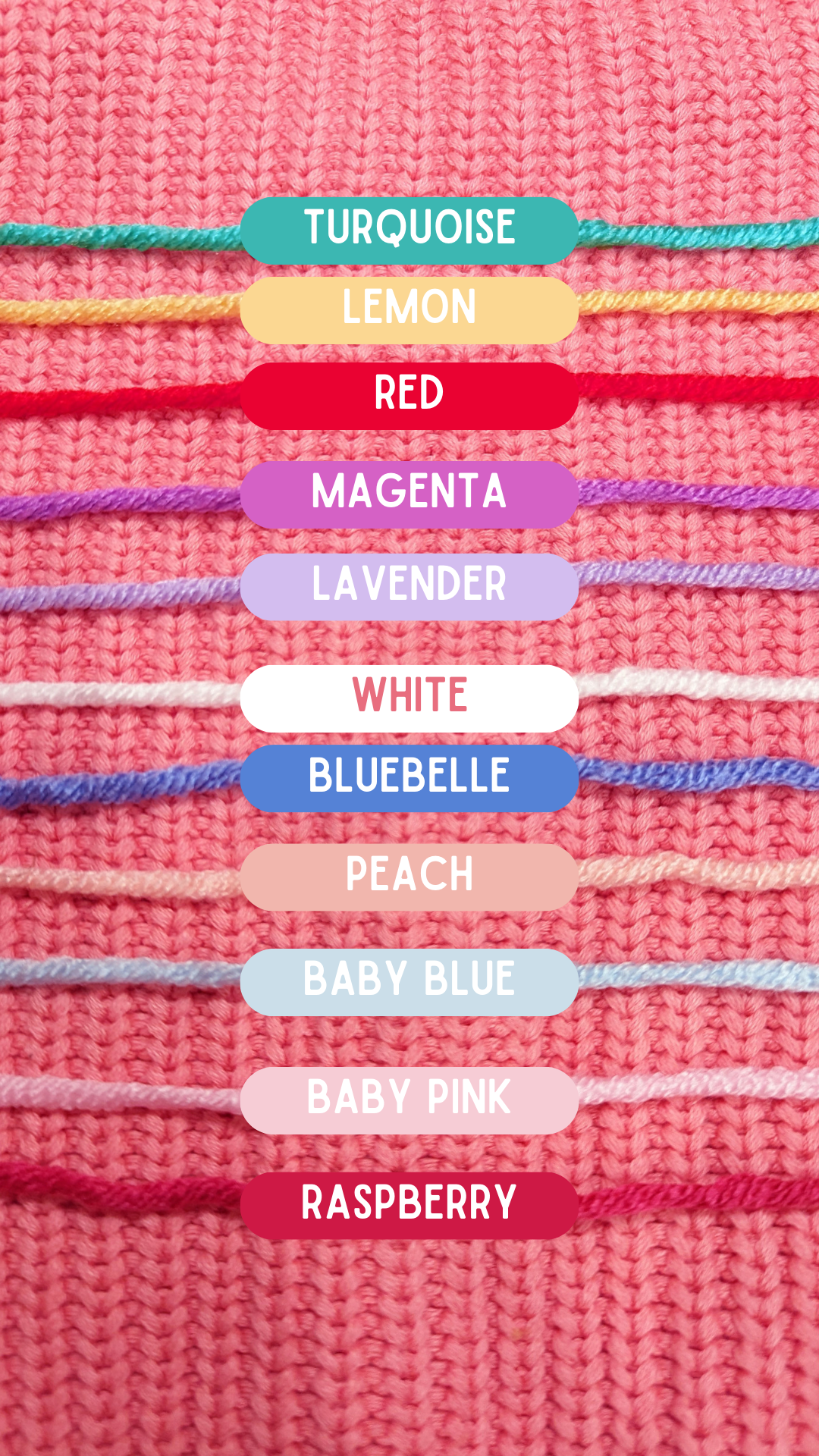 Watermelon Pink Embroidered Name Knit