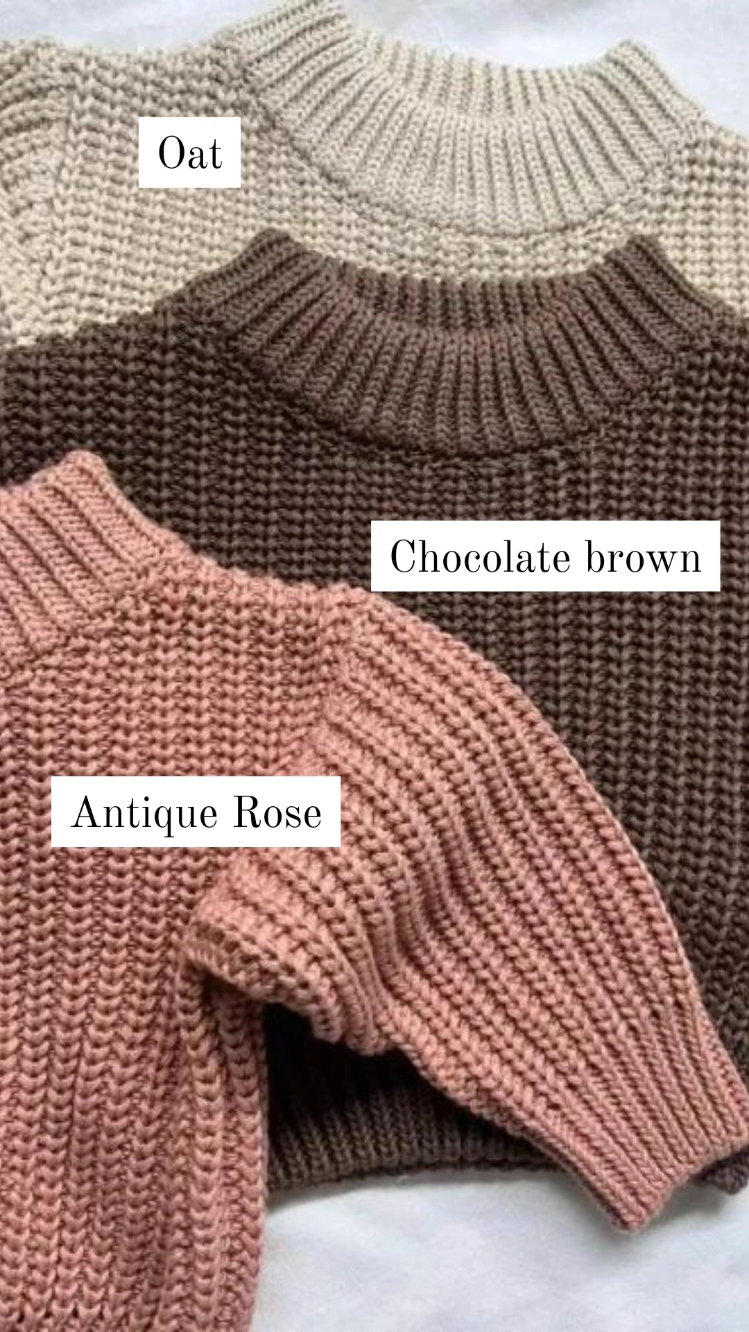 Oat Embroidered Name Knit