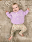Lavender Embroidered Name Knit